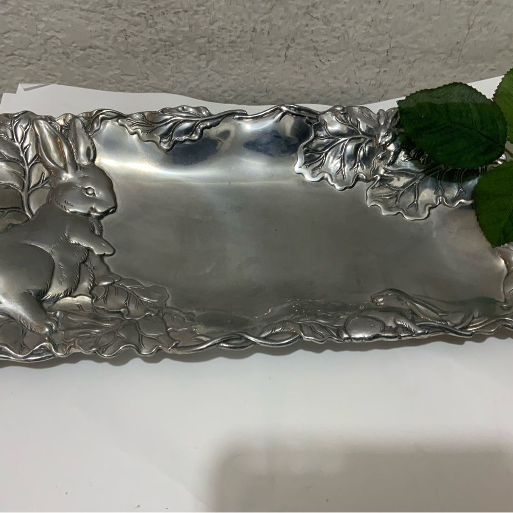 Vintage Arthur Court Bunny Bread Serving Tray 1998 A9